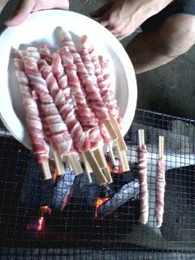 バーベキューBBQで大人気の豚肉巻き